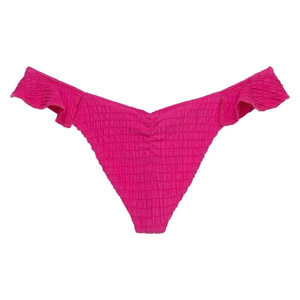 Hibiscus Scrunch Ruffle Uno Bikini Bottom