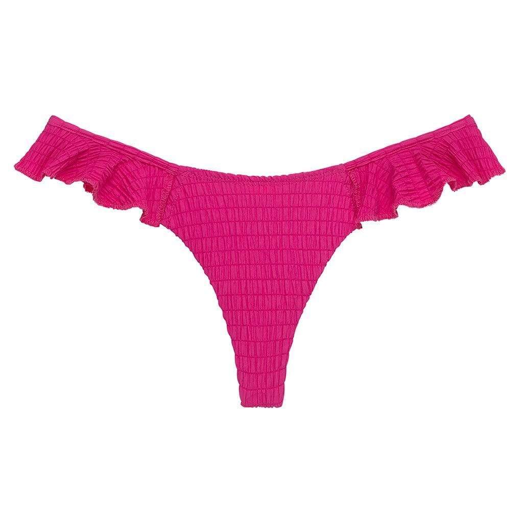 Hibiscus Scrunch Ruffle Uno Bikini Bottom