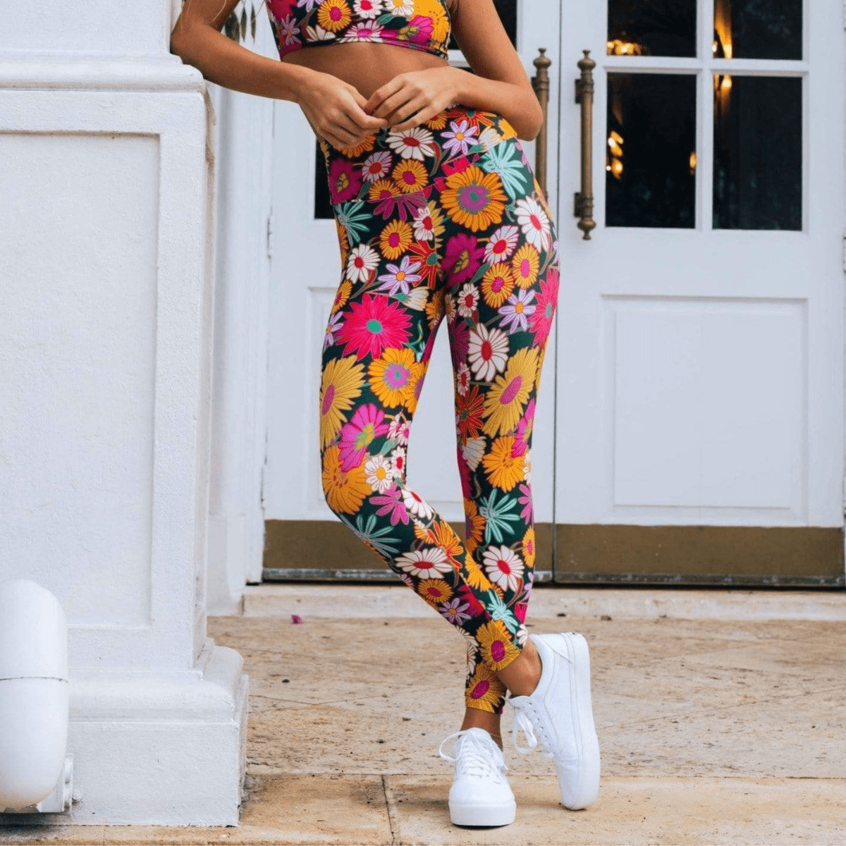 Janeane Floral Wide Band Legging