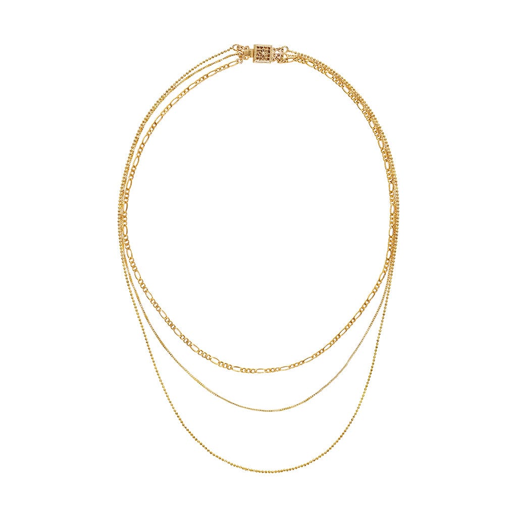 Gilded Layered Necklace (Gold)