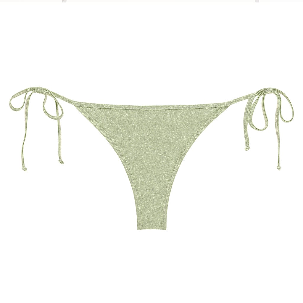 Jade Sparkle Tie-Up Bikini Bottom