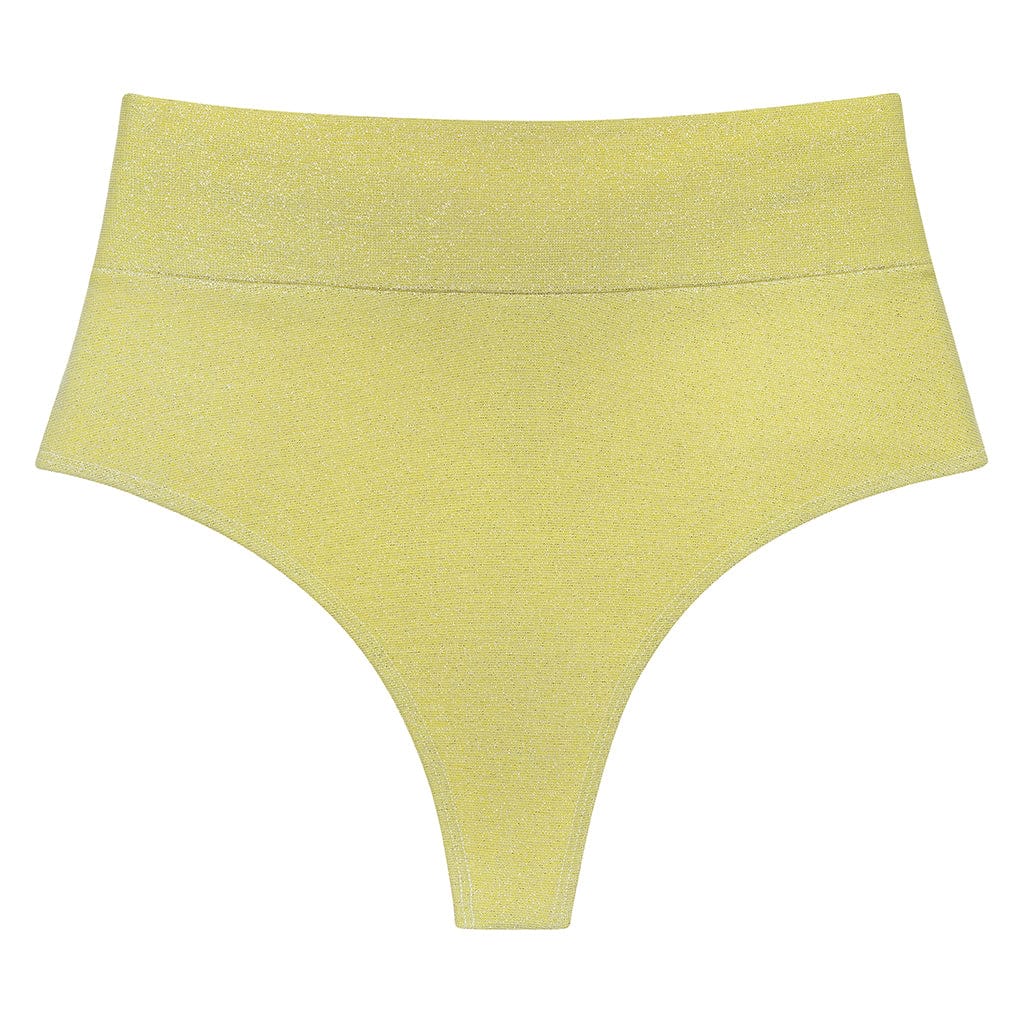 Limon Sparkle Added Coverage High Rise Bikini Bottom