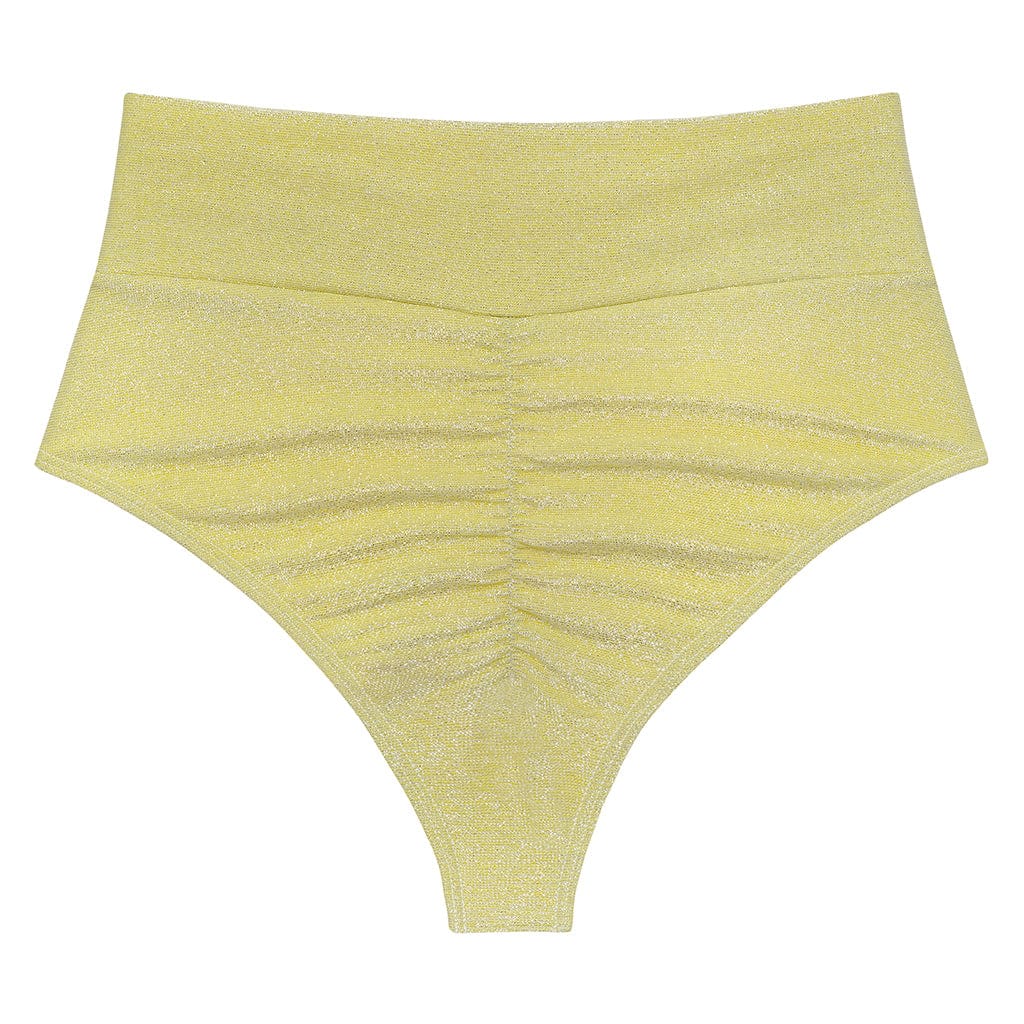 Limon Sparkle Added Coverage High Rise Bikini Bottom