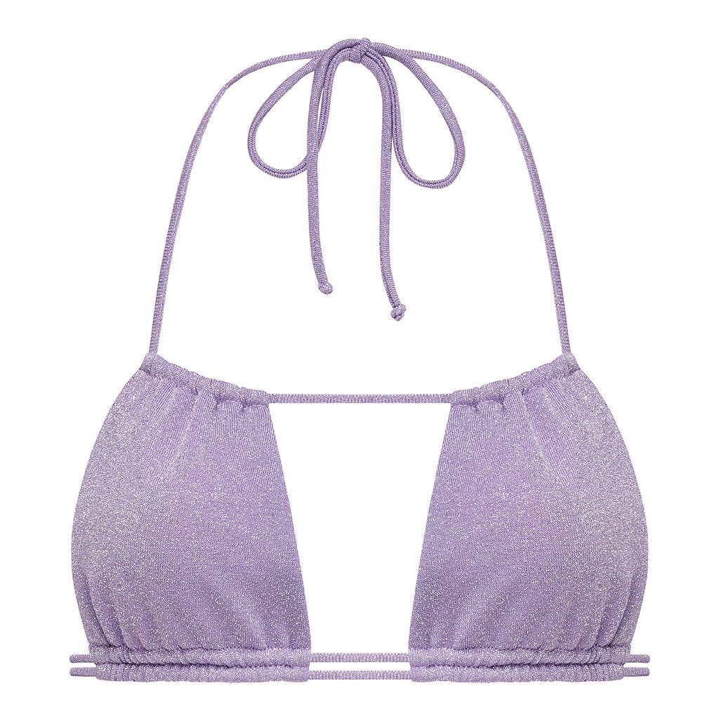 Lilac Sparkle Brasil Bikini Top