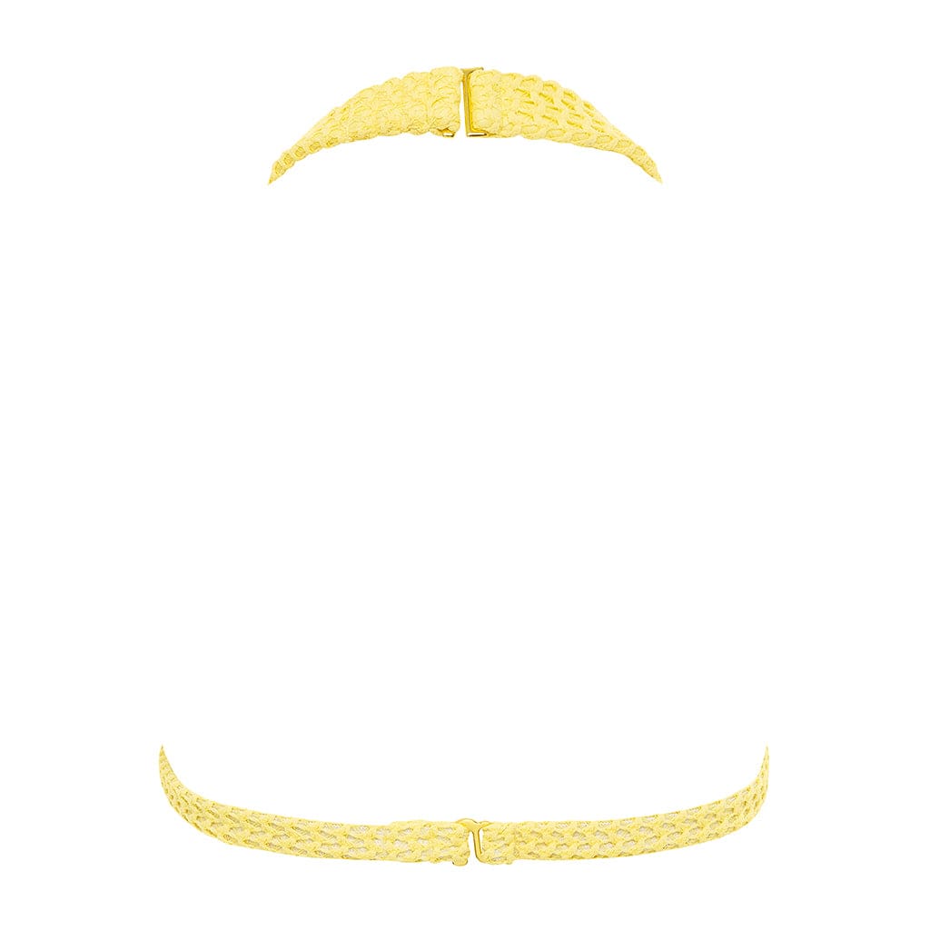 Yellow Crochet Lani Bikini Top