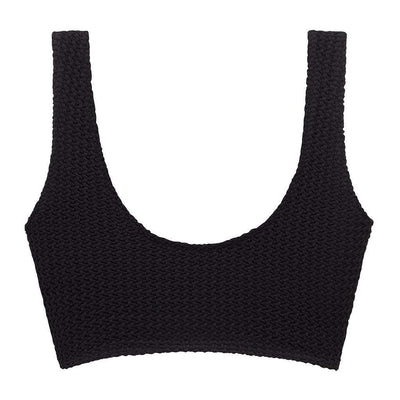 Black Crochet Kim Variation Bikini Top | Montce Swim