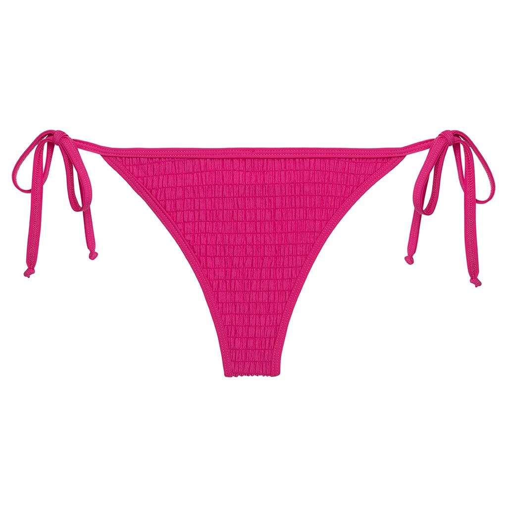 Hibiscus Scrunch Tie-Up Bikini Bottom