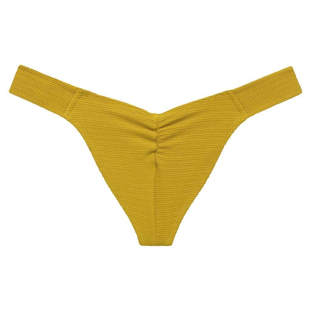 Key Lime Micro Scrunch Added Coverage Uno Bikini bottom