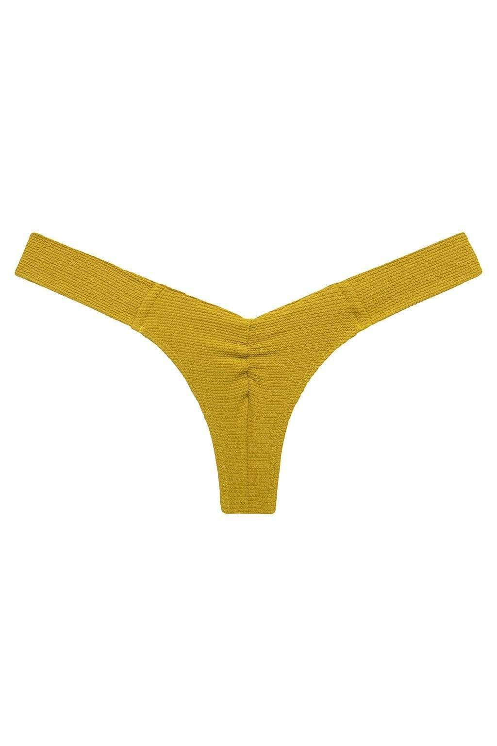Key Lime Micro Scrunch Uno Bikini Bottom | Montce Swim