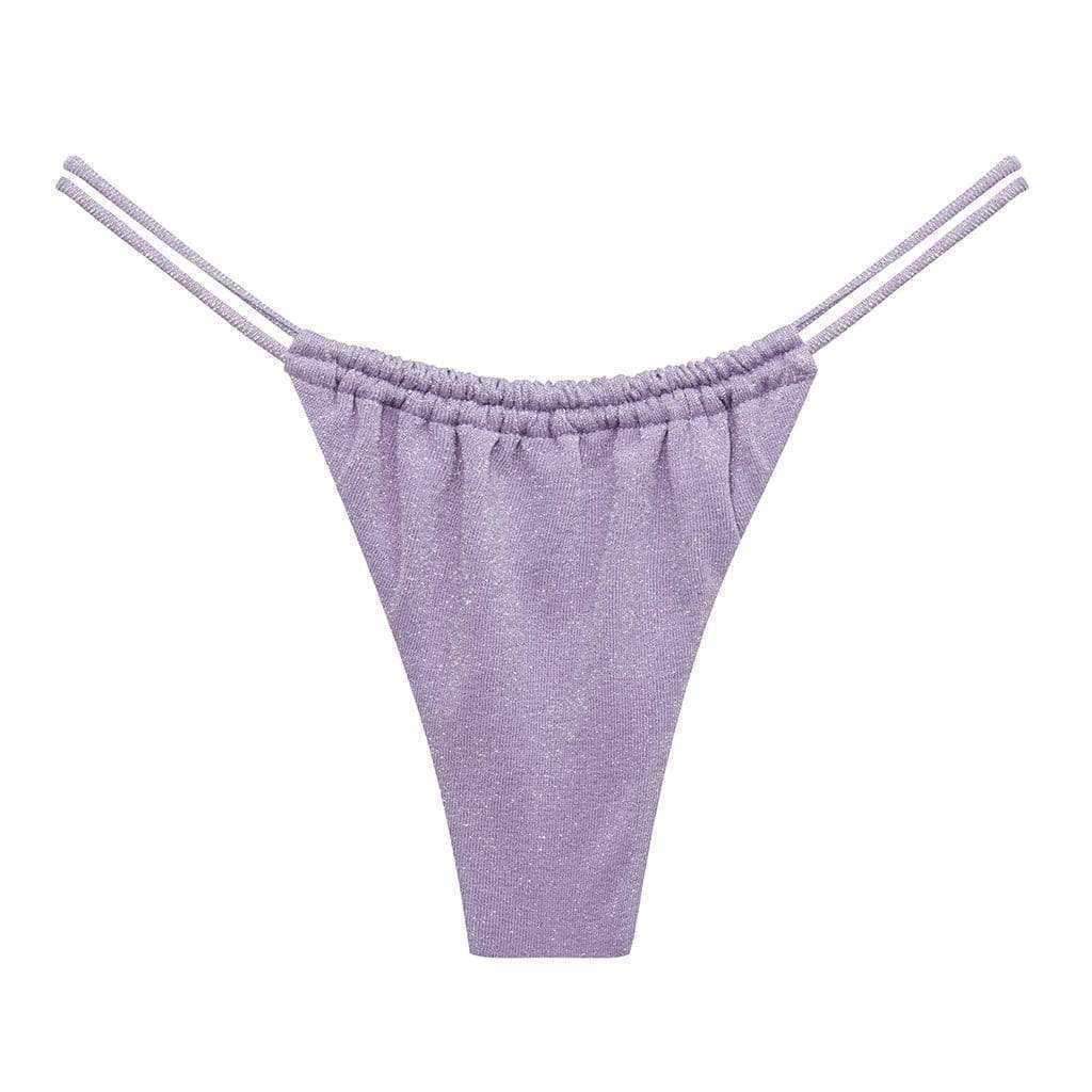 Lilac Sparkle Brasil Bikini Bottom