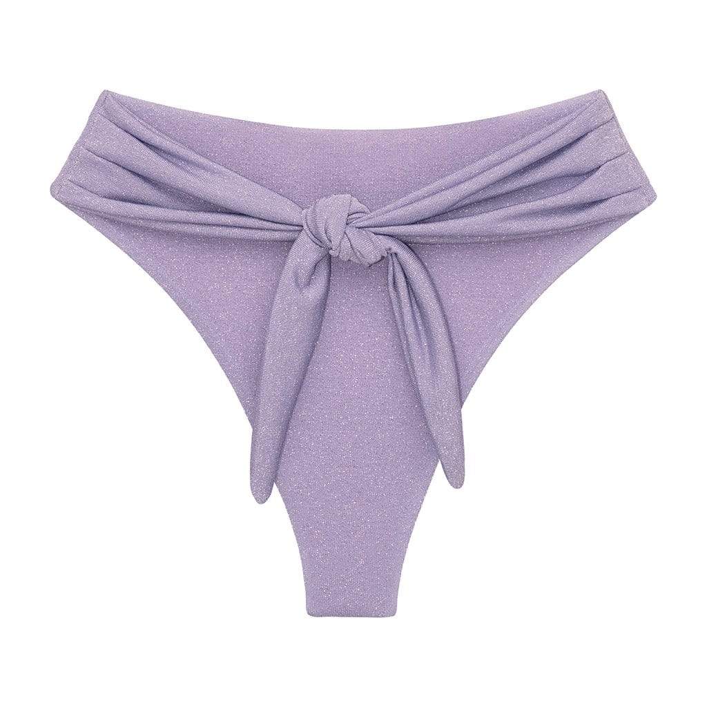 Lilac Sparkle Paula Tie-Up Bikini Bottom