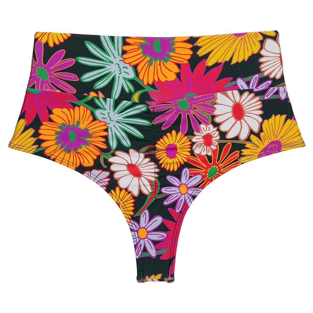 Janeane Floral High Rise Bikini Bottom