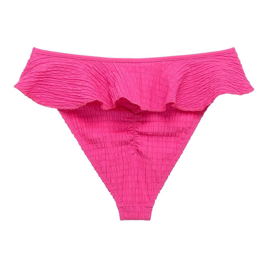 Hibiscus Scrunch Tamarindo Ruffle Bikini Bottom