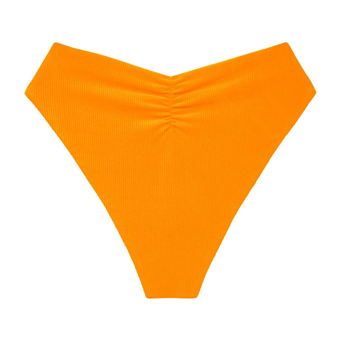 Melon Micro Rib Paula Bikini Bottom | Montce Swim