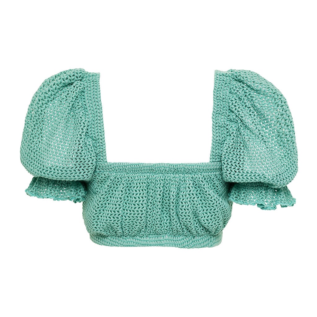 Turquoise Crochet Marcela Bikini Top