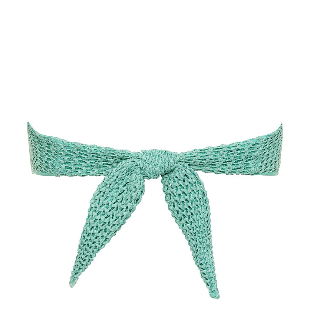 Turquoise Crochet Tori Bandeau Bikini Top