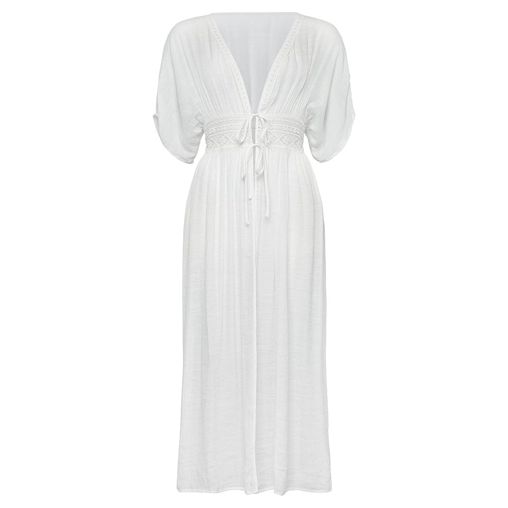 White Aga Cover-Up Dress