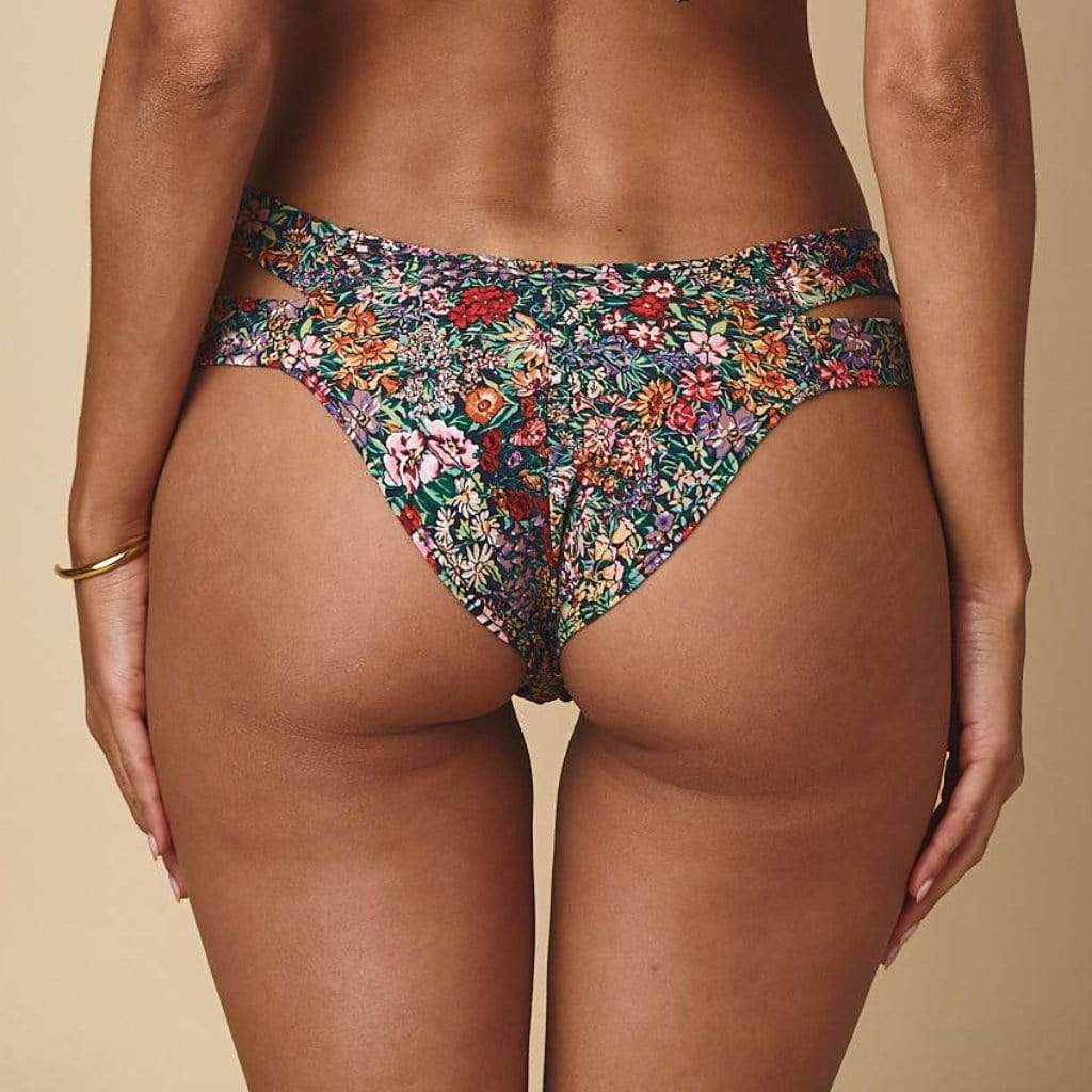 Mara Floral Added Coverage Euro Bikini Bottom