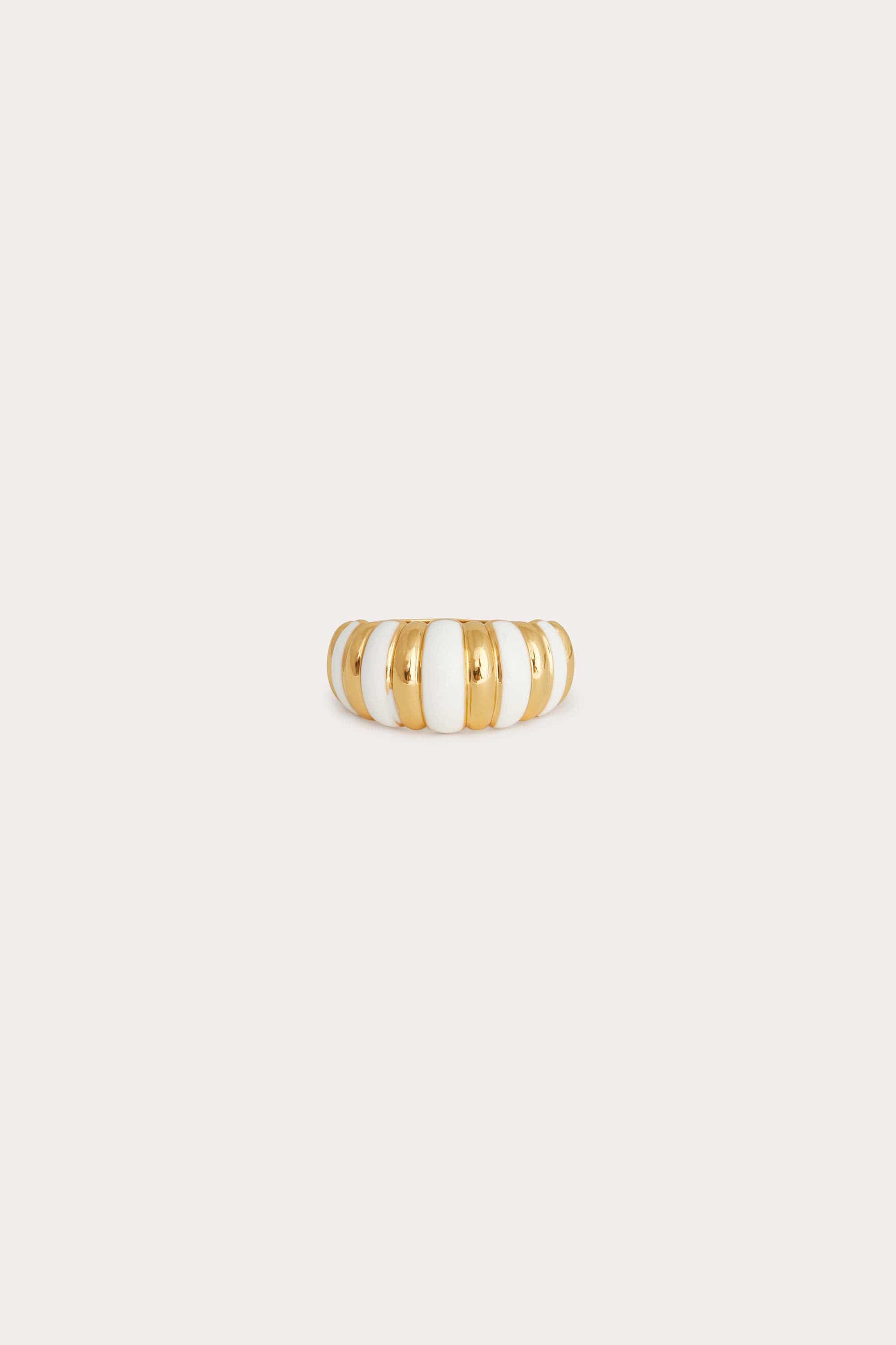 Chubby Dome Striped Ring